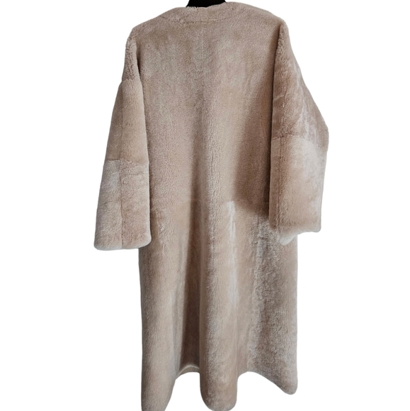 Ugg Remy Reversible Sherling Mushroom Coat 100% Sheepskin Medium NWT - Picture 5 of 6